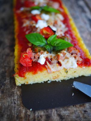 Recette Tarte polenta façon pizza