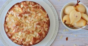 Recette Gâteau yaourt poires et amandes