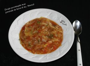 Recette Soupe provençale aux pommes de terre et au  fenouil