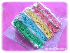 Recette Rainbow cake