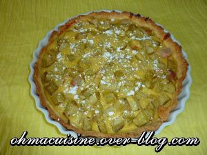 Recette Tarte à la rhubarbe