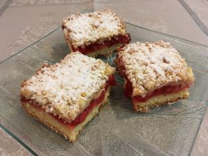 Recette Carrés crumble aux fraises