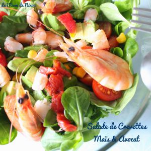 Recette Salade de Crevettes - Maïs & Avocat