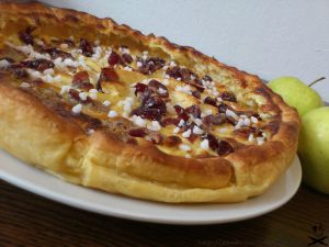 Recette Tarte aux pommes, cranberries et mascarpone