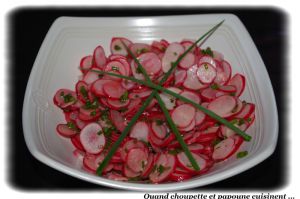 Recette Salade de radis roses