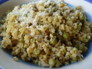 Recette Risotto de Boulgour aux Petits Pois