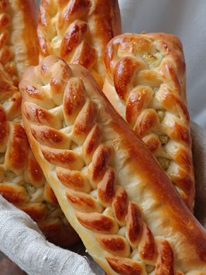 Recette Petits pains tressés au Boursin