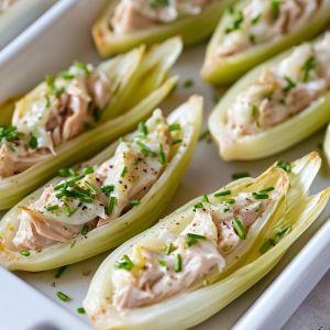 Recette Barquettes d’endives au thon et fromage frais