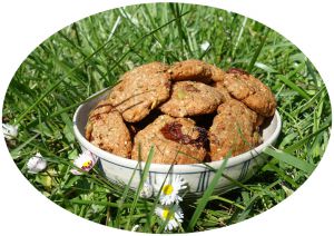 Recette Cookies vegan salés aux tomates séchées, amandes & graines de courge - IG Bas