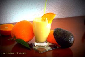 Recette Jus d'avocat et orange de "Choumicha"