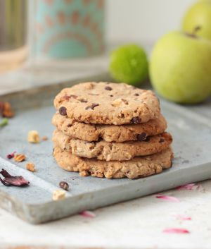 Recette Cookies amande & chocolat sans sucre (vegan)