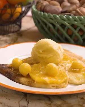 Recette Crêpes suzette de Cyril Lignac (Tous en cuisine)