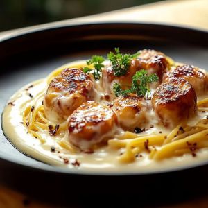 Recette Pâtes Poulet Crémeuses : Recette Facile et Savoureuse