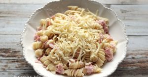 Recette Pâtes crémeuses au jambon