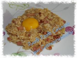 Recette Risotto carbonara facile