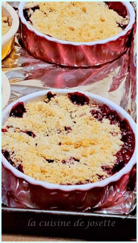 Recette Crumble aux prunes rouges/ autour d'un ingredient #126