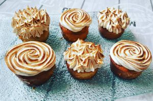 Recette Cupcakes façon tarte au citron meringuée au Cake Factory