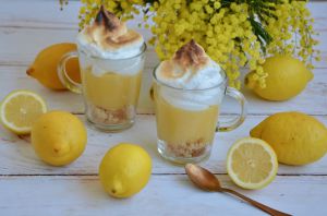 Recette  Verrine façon tarte au citron meringuée