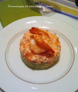 Recette Rillettes de saumon sur lit d'avocat