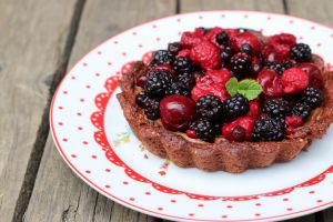 Recette Tartelettes chocolat & fruits rouges { végane}