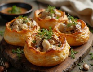 Recette Laissez-vous tenter par ce Vol-au-Vent au Poulet et Champignons facile et savoureux !