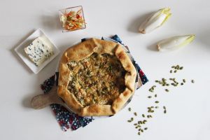 Recette Tarte rustique aux endives et au bleu