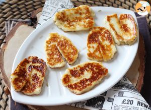 Recette Halloumi cuit à la poêle en version sucré salé au miel et romarin