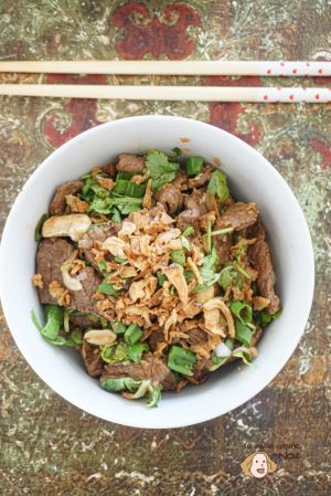 Recette Salade de boeuf à la coriandre