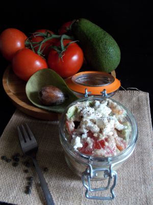 Recette Salade d’avocat au brocciu et basilic