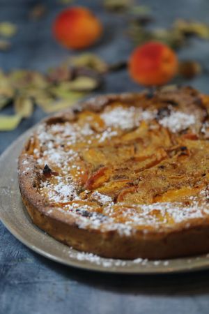 Recette Gâteau abricots au pralin