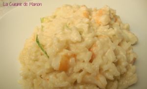 Recette Risotto au lait de coco et aux crevettes