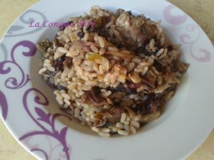 Recette Risotto à la chicorée rouge et saucisse