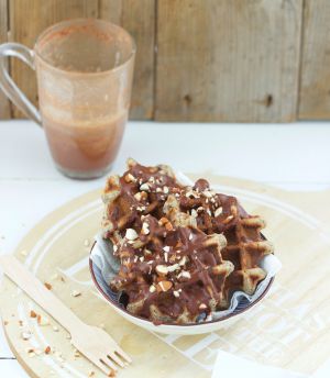 Recette Gaufre à l’amande sans sucre ni beurre (vegan)