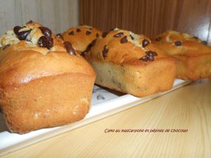 Recette Cake au mascarpone et pépites de chocolat