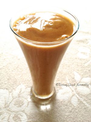 Recette Smoothie à la pêche, aux figues et à la banane #vegan