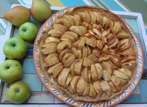 Recette Tarte mixte pommes/poires