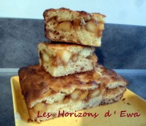 Recette Gâteau au yaourt et aux pommes, sans oeufs