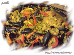 Recette Paella aux fruits de mer