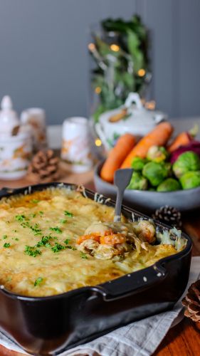 Recette Hachis parmentier au poulet et aux légumes