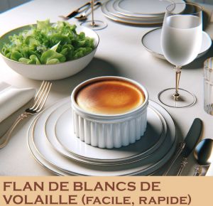 Recette Flan de volaille (royale de volaille)