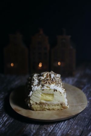 Recette Bûche au citron meringuée