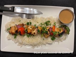 Recette Brochettes de poulet marinées au miel et à l’ail