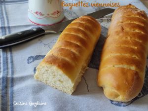 Recette Baguettes viennoises