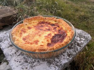 Recette Quiche aux poireaux et lardons