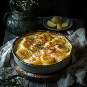 Recette Découvrez la Recette Infaillible du Gratin de Pommes de Terre Crémeux : Une Explosion de Saveur au Four