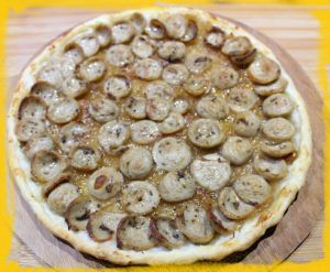 Recette Tarte fine oignons boudin/blanc