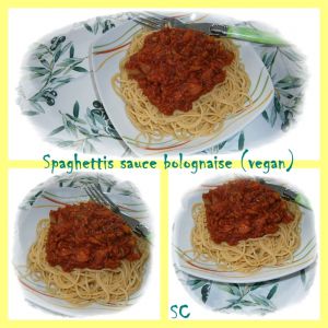 Recette Spaghettis sauce bolognaise épicée (vegan)