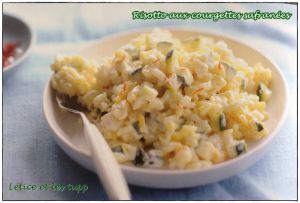 Recette Risotto aux courgettes safranées