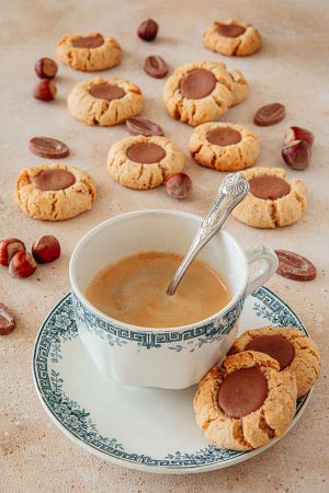 Recette Biscuits nids chocolat noisette de Martha Stewart