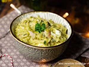 Recette Risotto au poireau et chèvre